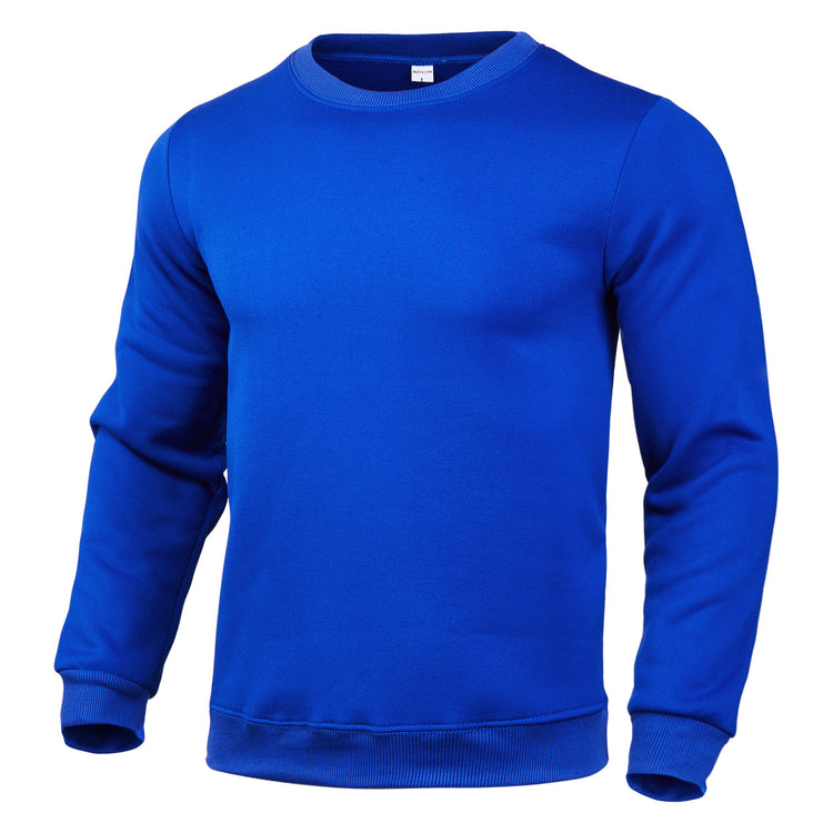 Men's And Women's Casual Sweatshirt Solid Color Round Neck Long Sleeve Pullover