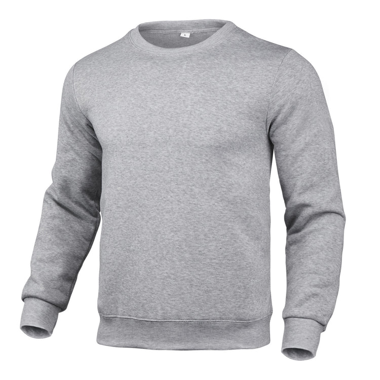 Men's And Women's Casual Sweatshirt Solid Color Round Neck Long Sleeve Pullover