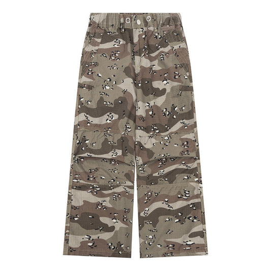 Camouflage Trousers Men Sports Straight Pants