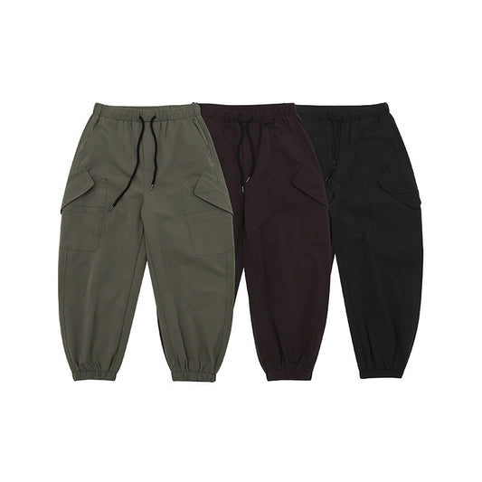 Fall Casual Trousers Polyester Men