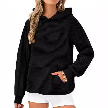 Women's Long Sleeve Hooded Fashion Tops