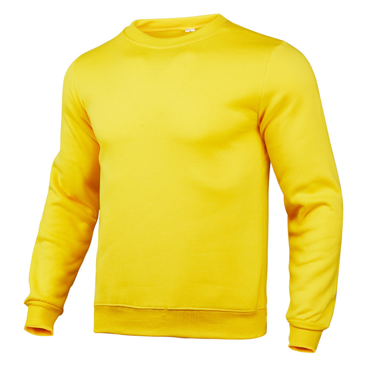 Men's And Women's Casual Sweatshirt Solid Color Round Neck Long Sleeve Pullover