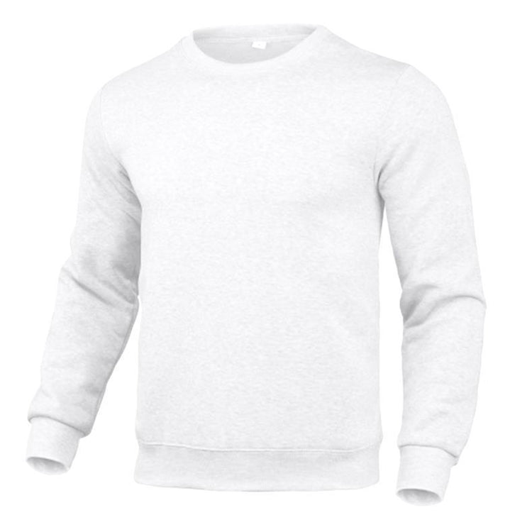 Men's And Women's Casual Sweatshirt Solid Color Round Neck Long Sleeve Pullover