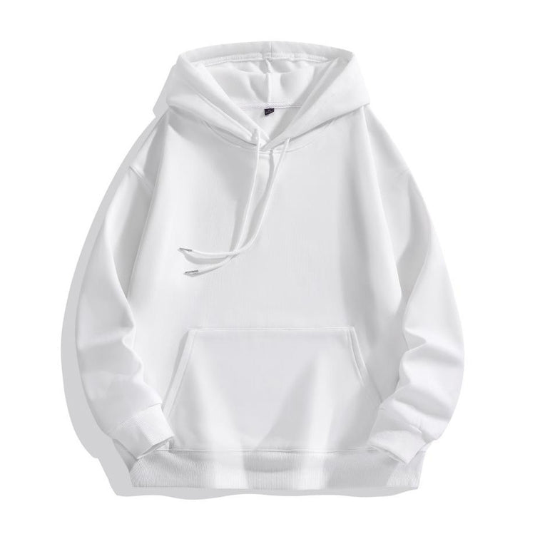 Heavy-duty Pure Cotton Hoodie With Plush Shoulder Loose Jacket