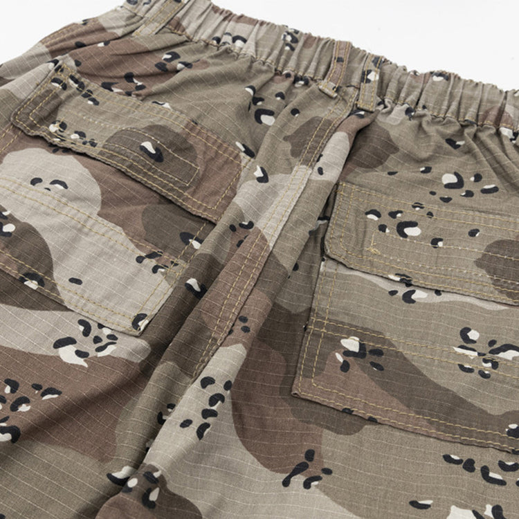 Camouflage Trousers Men Sports Straight Pants