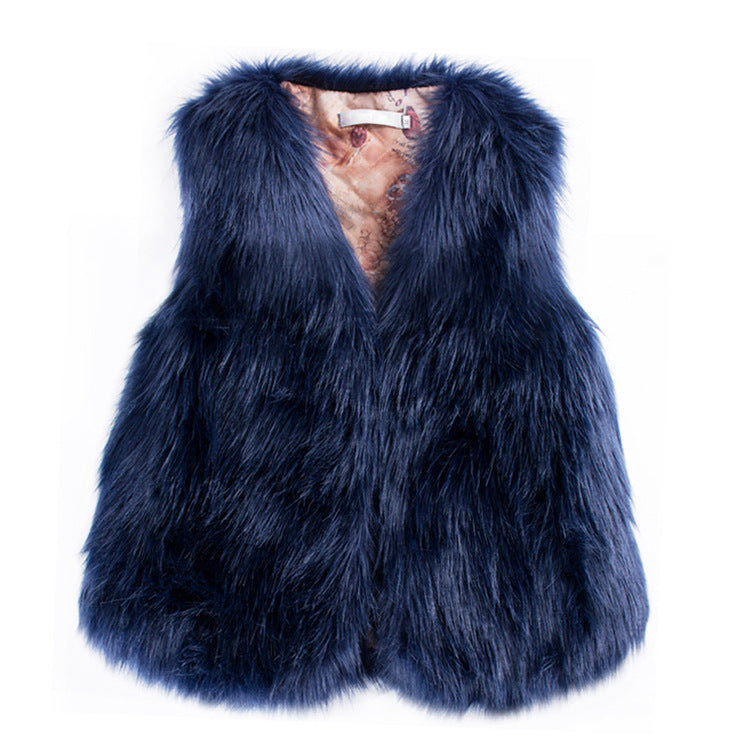 Winter Wool Fur Vest Warm Vest