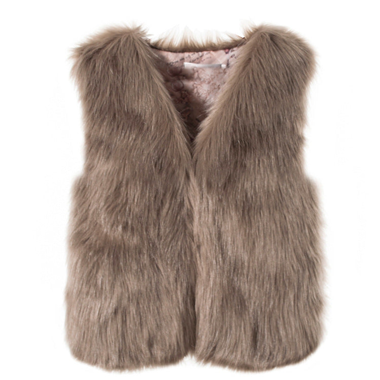 Winter Wool Fur Vest Warm Vest